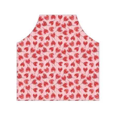 Apron kitchen with a “leaflet with hearts”, adjustable, size OS-2