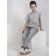 T -shirt teenage, size 36, color gray melange