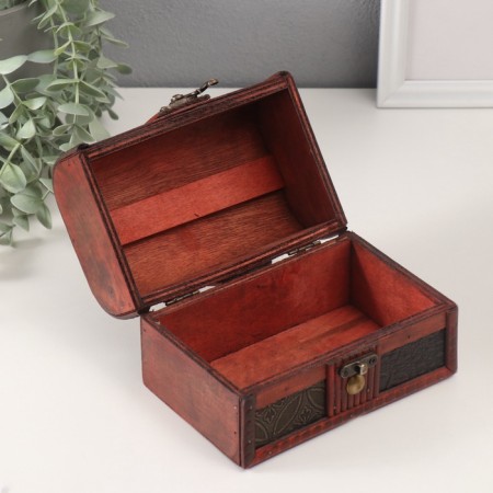 Casket Wood Equamable "Python and Medallion" chest mix 11x16x10.5 cm-3
