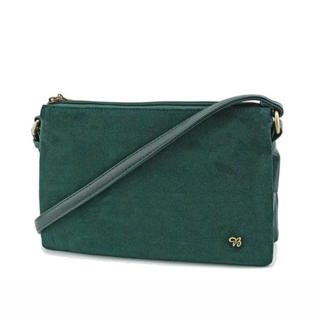 Women's bag (B2721-04140) Artificial leather + suede, green, 1x210x26 cm