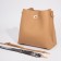 Cross-Bodi bag on fasteners, redhead color