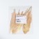 Feathers for decor, gold gold, 13-15 cm 10 pcs