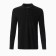 Male polo with long sleeve, black color, size 54