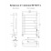 Electric towel Indigo Europe Lux, 800x500 mm, timer, hidden installation, black