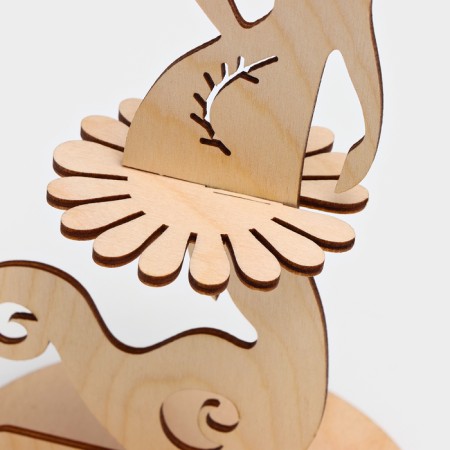 Wooden napkin "Siren", 25 × 13 × 13 cm-3
