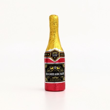 New Year. Chocolate figure "Champagne", mix, 40 g-2
