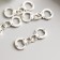 Decor for creativity Metal "handcuffs" silver 1.1x3 cm