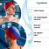 Шапочка для плавания взрослая ONLYTOP Rus, тканевая, обхват 54-60 см