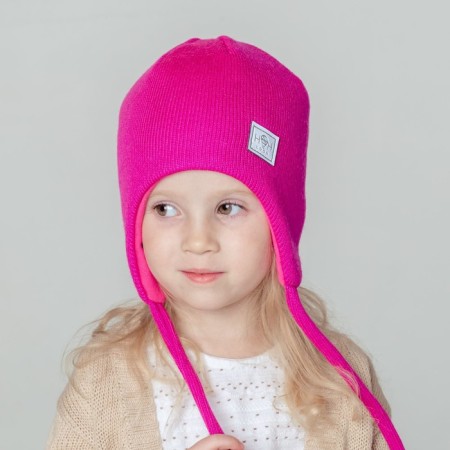 Children's hat, raspberry color, size 42-46