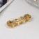 Halle hair clip "Helle" circles relief, 7 cm, gold
