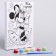 Picture on numbers for children, 21x15 cm, Minnie Mouse