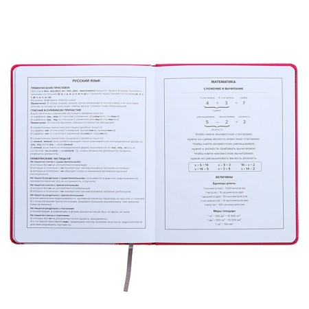 Universal Diary Grade 1-11, 48 sheets "Hare", a solid cover of artificial leather, silkography, OFSET block-13