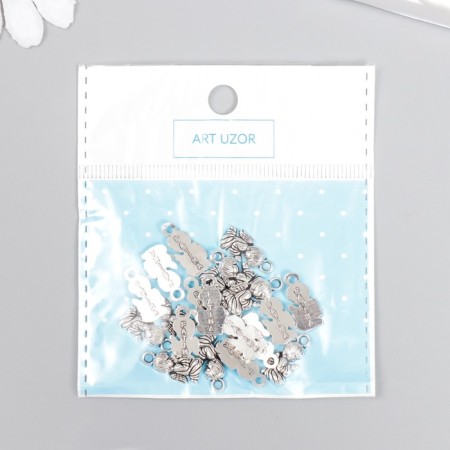 Decor Metal for creativity "Angel in prayer" (A36344) 1.6x0.8 cm-3