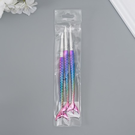Tools for modeling and giving the "mermaid" set 3 pcs plastic, rubber 17 cm-3