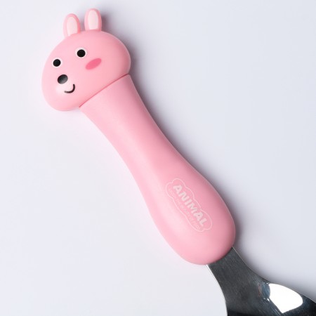 A set of children's cutlery in the case "Zaychat", fork, spoon-5