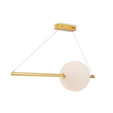 Suspension lamp Maytoni Mod063PL -L30G3K, LED, 1x30 W, 1200x280x1200 mm, 2500 lm, 3000k, gold