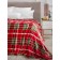 Guten Morgen FirePlace plaid, size 150x200 cm, red color