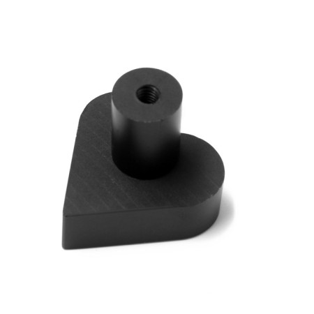 Furniture button “Heart”, black color-5