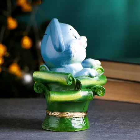 The piggy bank "Rabbit in the monetary basket" 13x16x20cm-1