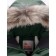 Winter park for a girl, height 152 cm, dark green color
