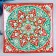 Largan Rishtan ceramics "Patterns", 33 cm, square, red