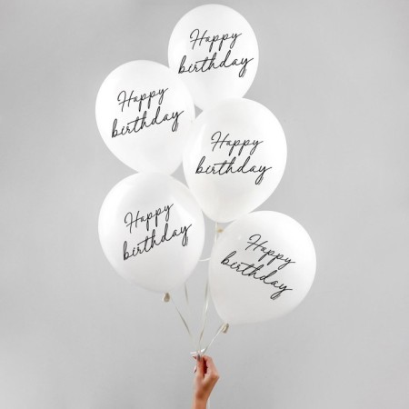 Latex ball 12 "Happy Birthday, classic, 100 pcs.-1