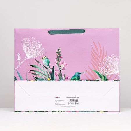 Gift package "Flowers" pink, 50 x 40 x 15 cm-1