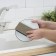 Household sponge with a cleaning layer of Raccoon "Loft", 1 pc, 15 × 7 × 4.5 cm, profile, bureaucratic foam