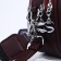 Cross-Body bag on zippers, external pocket, burgundy color
