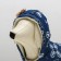 Jacket for dogs with flowers, XL (DS 35 cm, Osh 32 cm, og 49 cm), dark blue