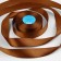Satin tape, 25 mm × 33 ± 2 m, color dark brown No. 098