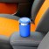 Ashtray for a Torso car in a backlight, blue