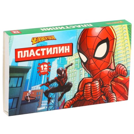 Plasticine 12 -cv 180g spiderman-2