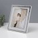 Photo frame plastic in 1 photo 20x25 cm "Laconic style" silver paper embossing 26x2x31 cm 1070502