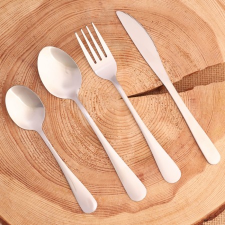 Tourist set in a case, fork, spoon, knife, teaspoon-2