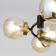 Suspended chandelier Citilux "Planet" CL105195, 80x80x30 cm, 9x40W, E14, brown color