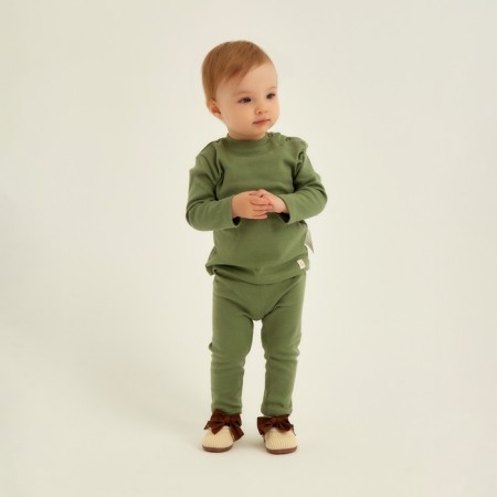 Legins SL Home Growth 68-74 cm, col. olive-1