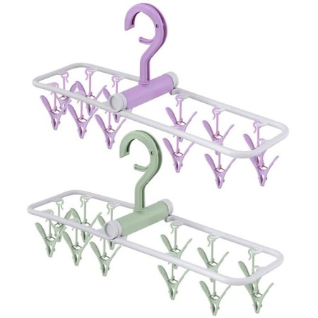 Sushilka for linen suspended multidide, 12 clothespins, 36.5x11x12 cm