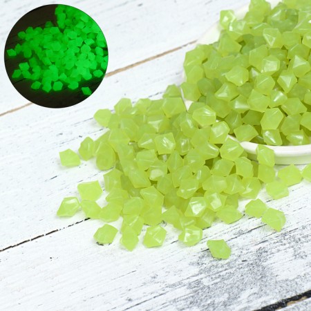 Decorative baby for aquarium, luminous, 9 - 13 mm, 500 g, yellow