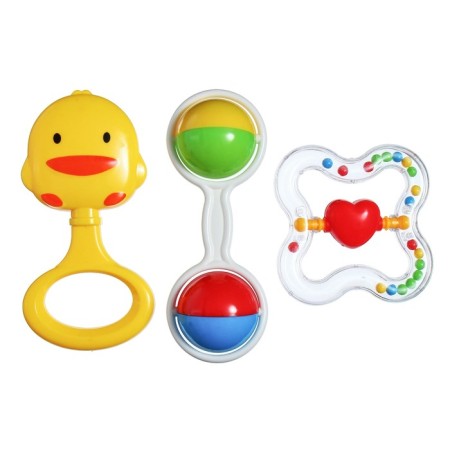 A set of rattles "Happy Baby", 3 pcs, crumb me-1