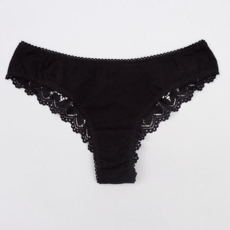 Panties female Brazilian, black color (Nero), river 46 (4)-4