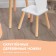 Set of children's "White Crown", table + chair