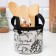 Textile basket Ethel "Flowers", 12*14 cm