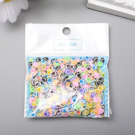 Decor for creativity Plastic "Paws" set 20 grams mix-2