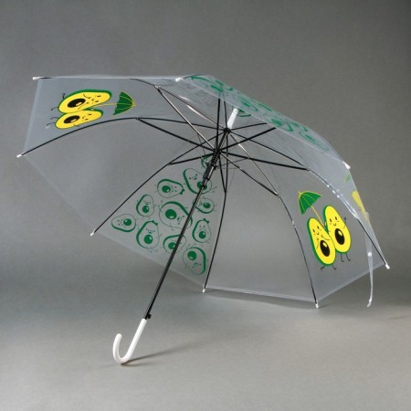 Children's umbrella "avocado" semi -automatic transparent, d = 90cm-4