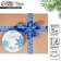 Decorative repression tape “Happy New Year!”, Blue, 2 cm × 5 m