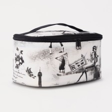 Lightning cosmetic bag, gray color