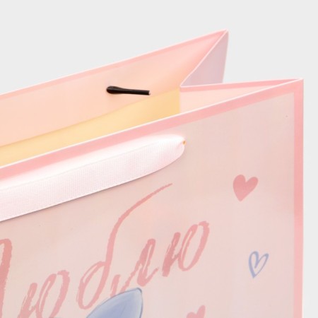Package Gift Laminated Vertical, Packaging, “I love”, Rainbow holography, m 26 x 32 x 12 cm-3