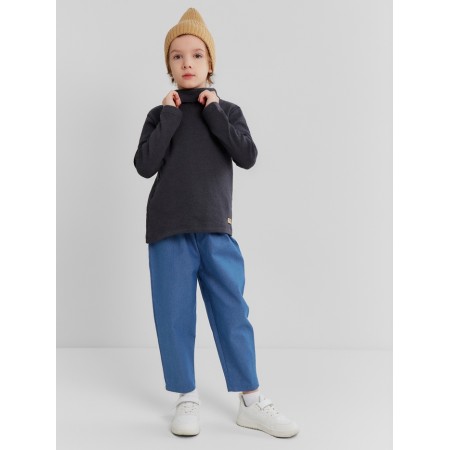 Baby Minaku turtleneck, graphite color, height 104 cm-1