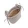 Female bag, artificial leather, beige 20x10x20 cm